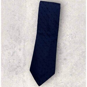 KENZO Silk Tie ITALY Navy Floral W:3.7" EUC